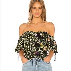 For Love and Lemons off the shoulder top